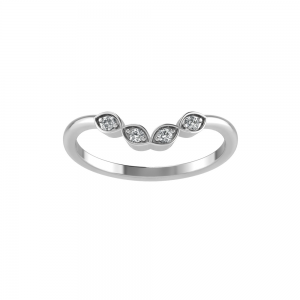 Leaflet Four Stone Tiara Band