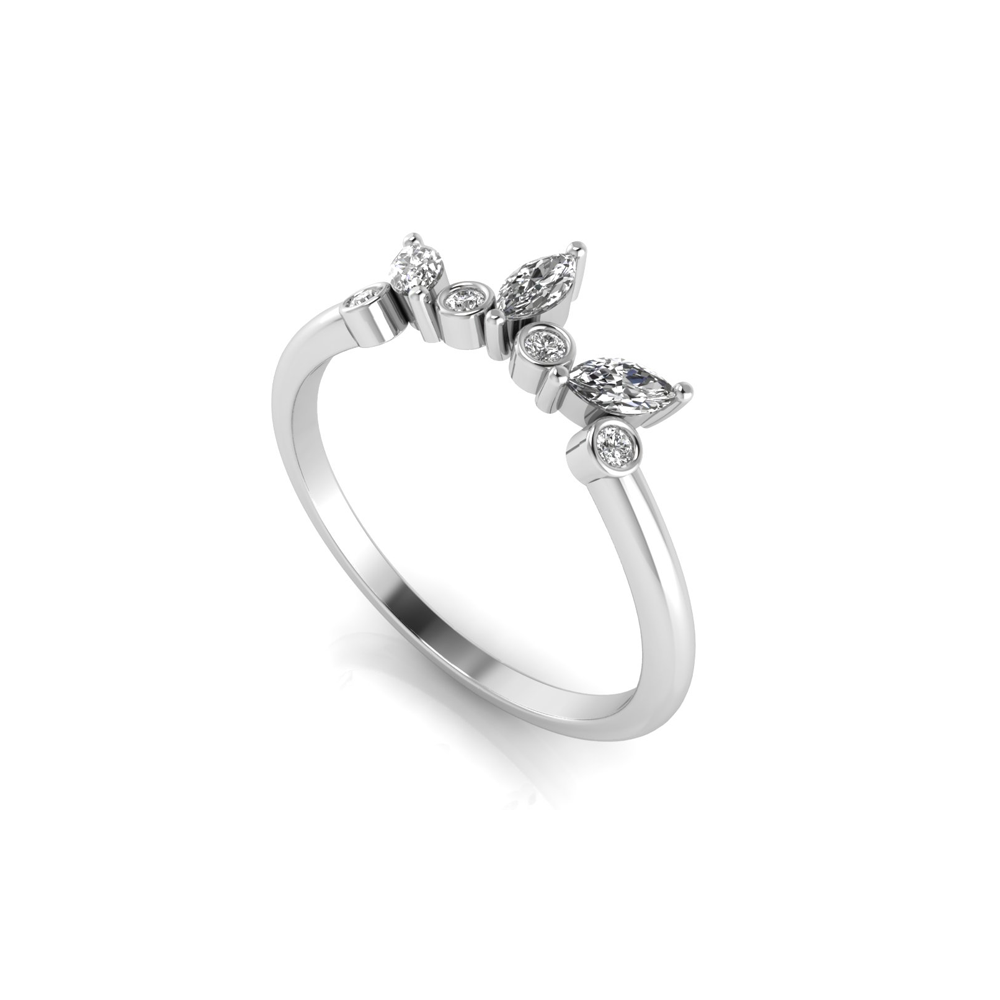 Sunburst Alternating Tiara Band