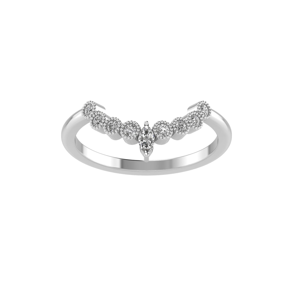 Small Marquise Nine Stone Tiara Band
