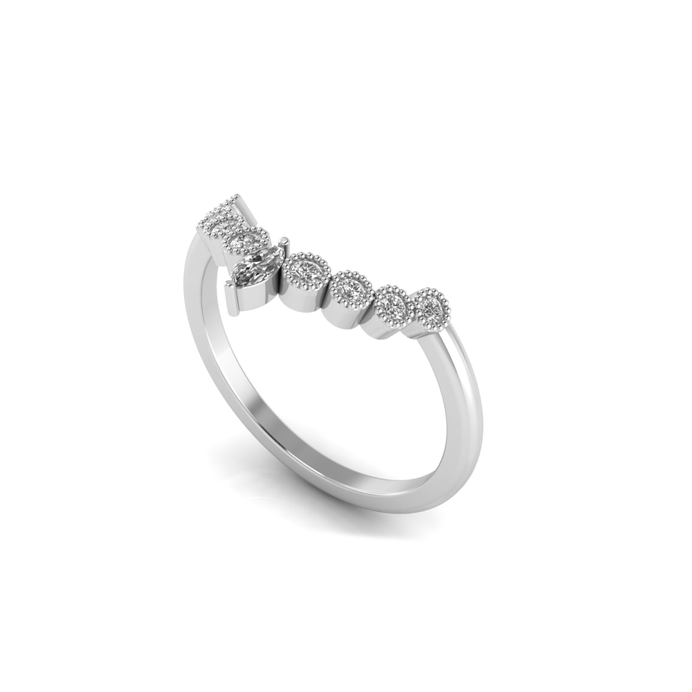 Small Marquise Nine Stone Tiara Band