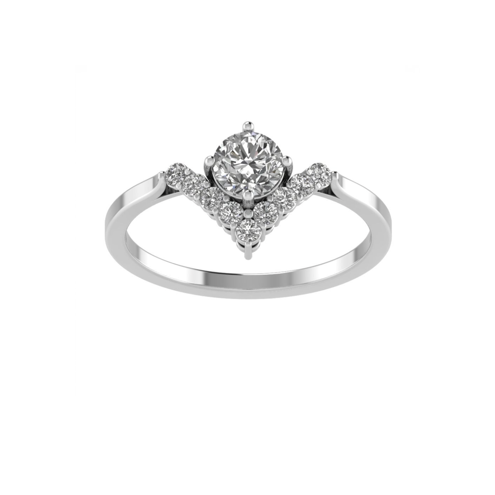 Solar V Shaped Wedding Set
