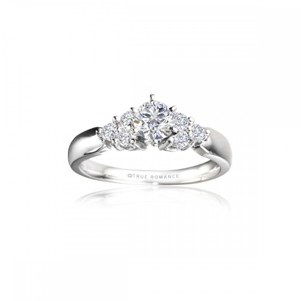 Me278-14k White Gold Engagement Ring From Nostalgic Collection