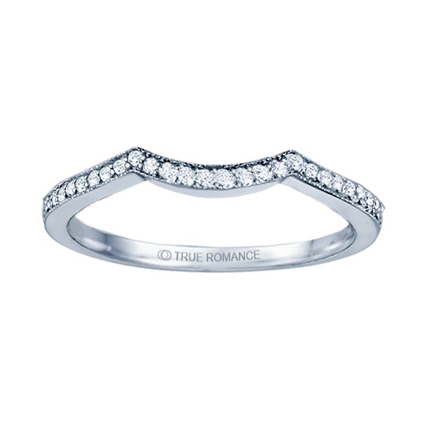 Rm1413-14k White Gold Infinity Engagement Ring