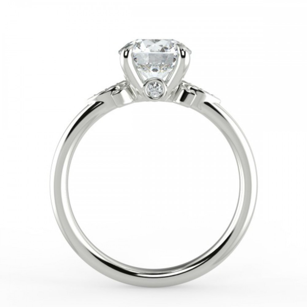 Oval Surprise Diamond Engagemnt Ring