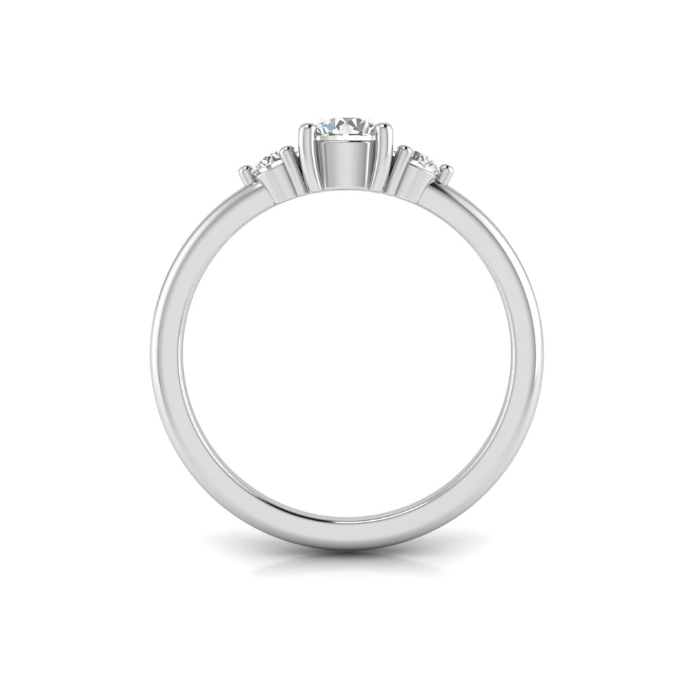 .82 MQ/RD RING GUARD - 0.50CT OVAL BUILT IN CENTER