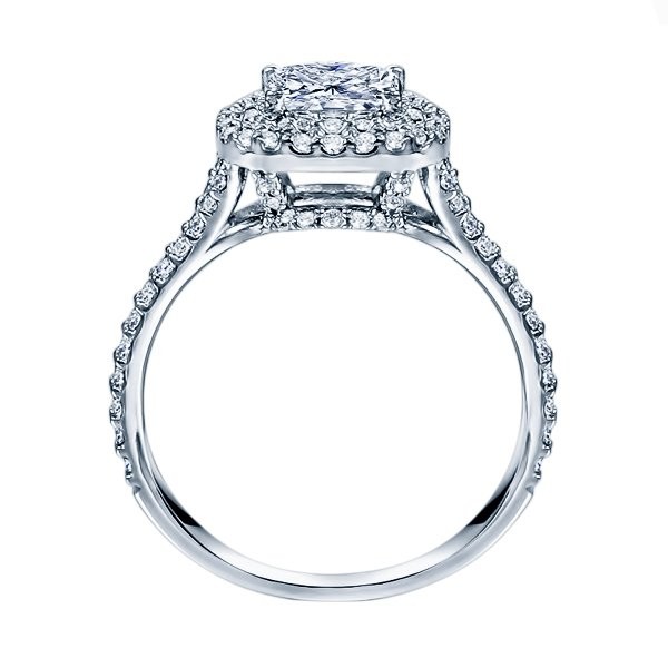 Rm1417cu-14k White Gold Halo Engagement Ring