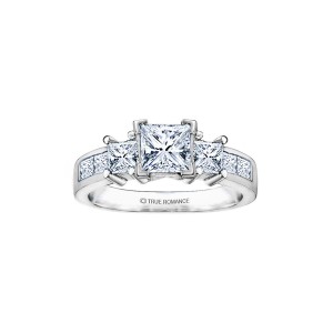 Rm500-14k White Gold Engagement Ring From Nostalgic Collection
