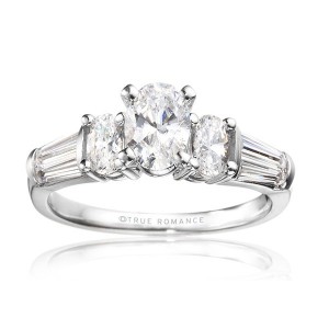 Rm510-14k White Gold Engagement Ring From Nostalgic Collection