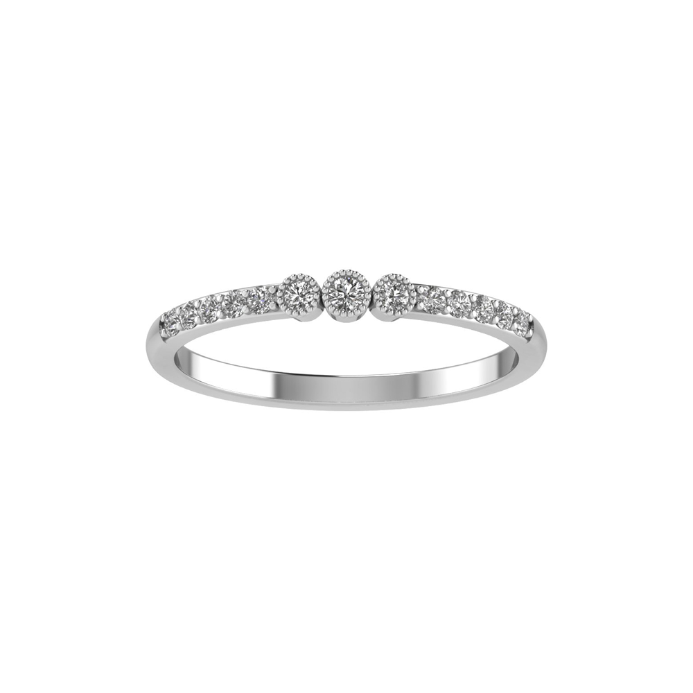 Vintage Pave Diamond Band