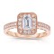 Rm1318ers-14k Rose Gold Engagement Ring From The Pink About It Collection