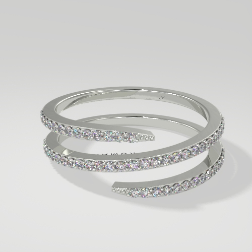 Spiral Diamond Band