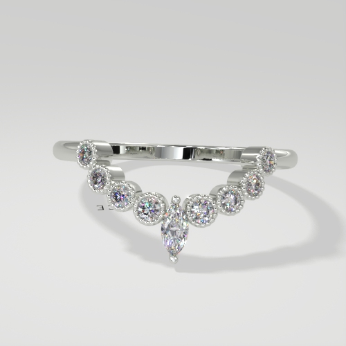 Small Marquise Nine Stone Tiara Band