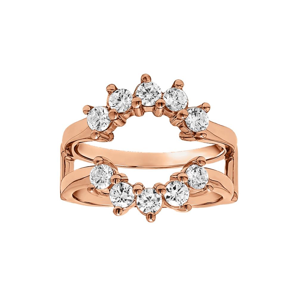 Colorless Lab Diamond Circular Ring Jacket