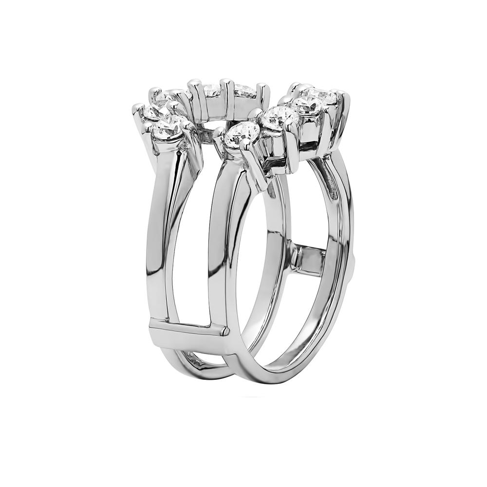 Colorless Lab Diamond Circular Ring Jacket