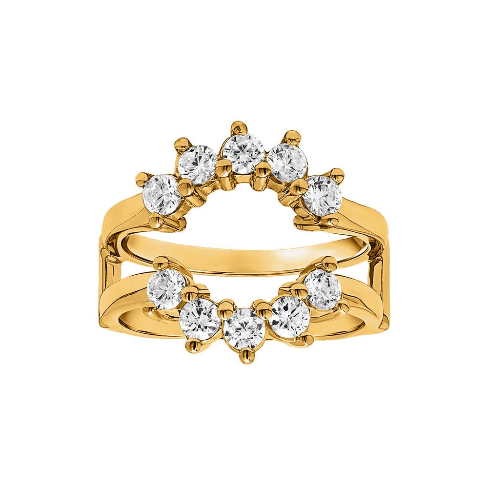 Colorless Lab Diamond Circular Ring Jacket