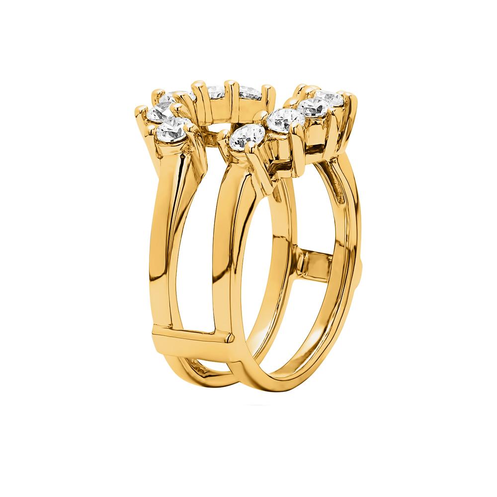 Colorless Lab Diamond Circular Ring Jacket