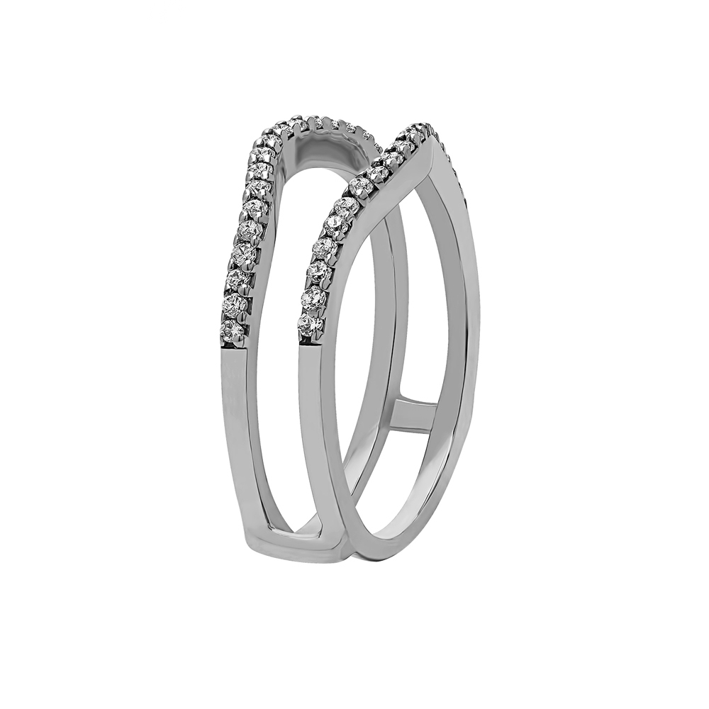 Colorless Lab Diamond Whisper Thin Ring Jacket