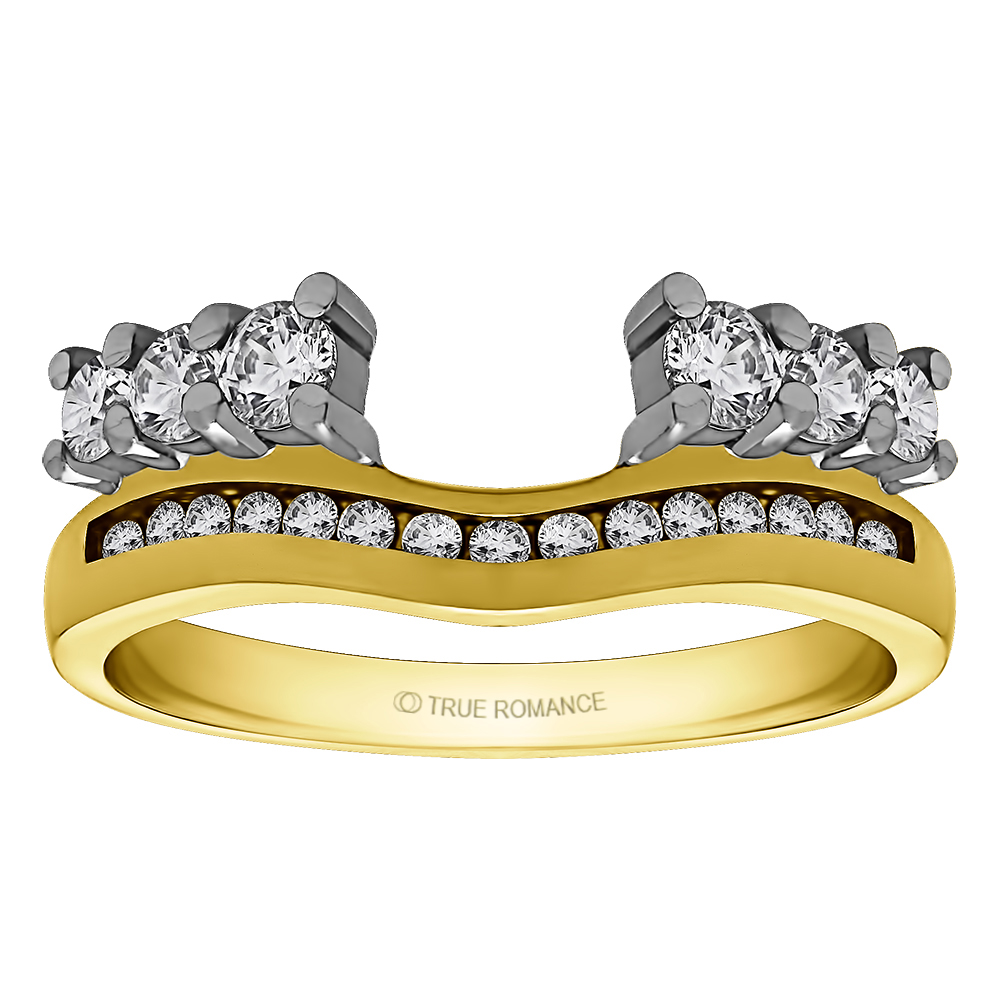 14K White Gold Solitaire Ring Wrap/Enhancer RW338H