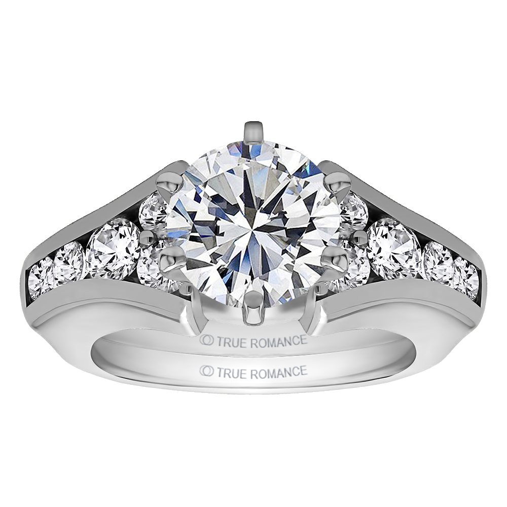 14K White Gold Solitaire Ring Wrap/Enhancer RW691H