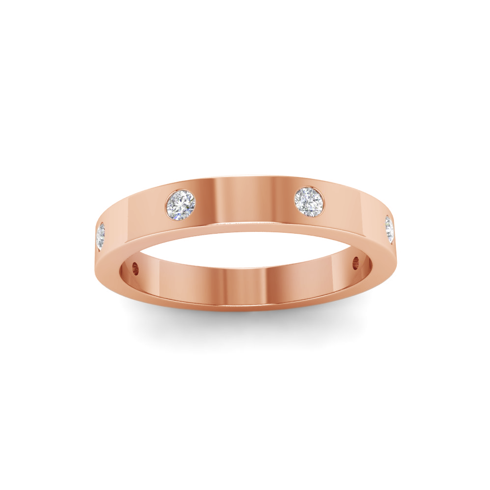 Colorless Moissanite Love Ring