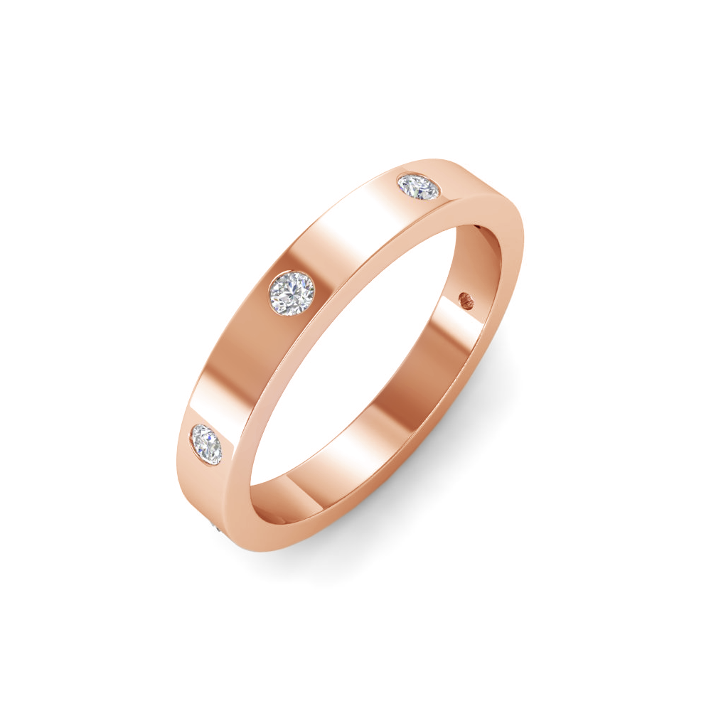 Colorless Moissanite Love Ring