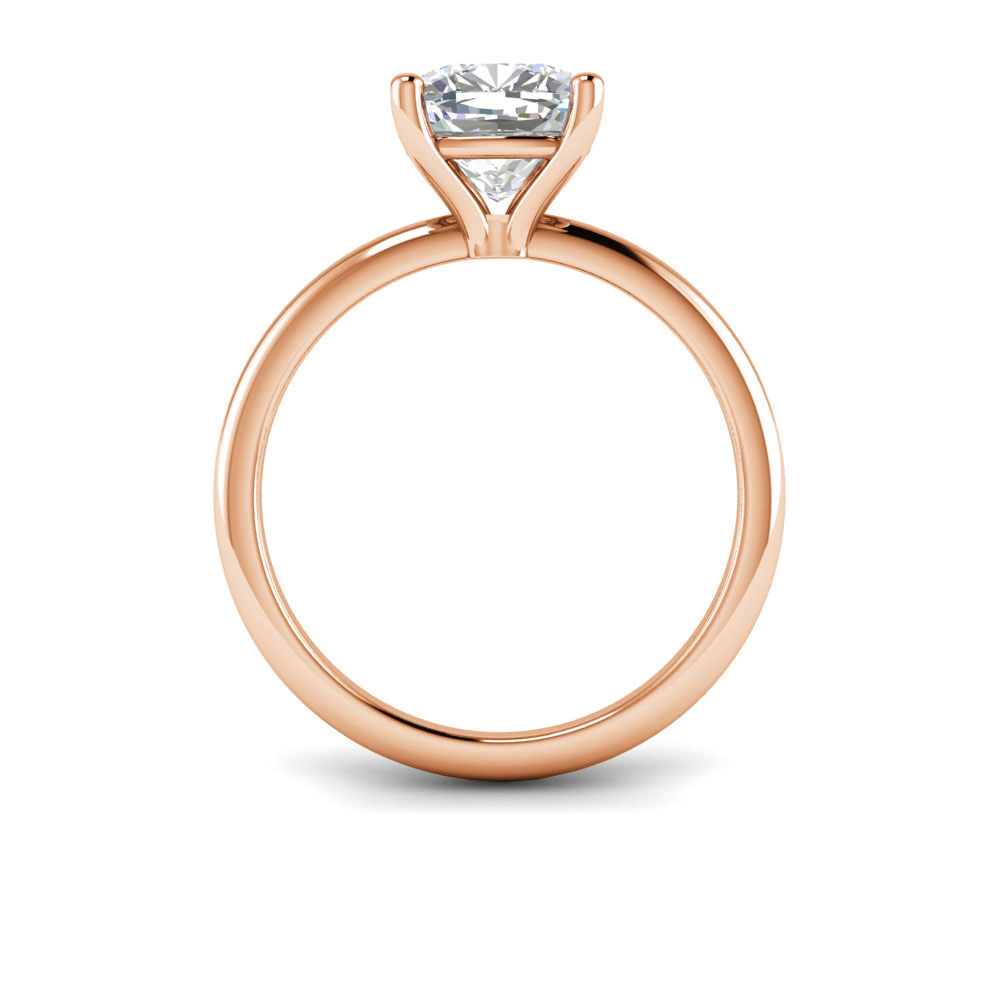 .75 Ct Cushion Near Colorless Lab Diamond Solitaire Engagement Ring