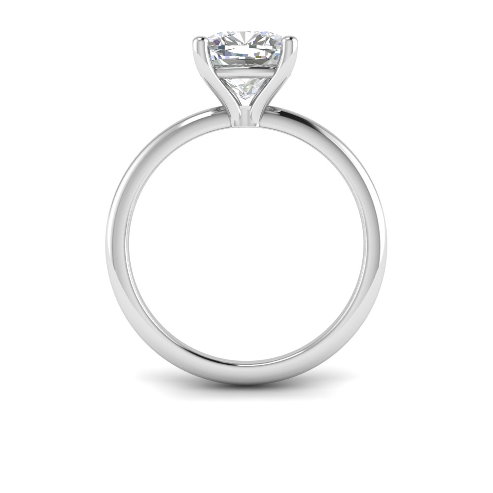 1 Ct Cushion Colorless Lab Diamond Solitaire Engagement Ring