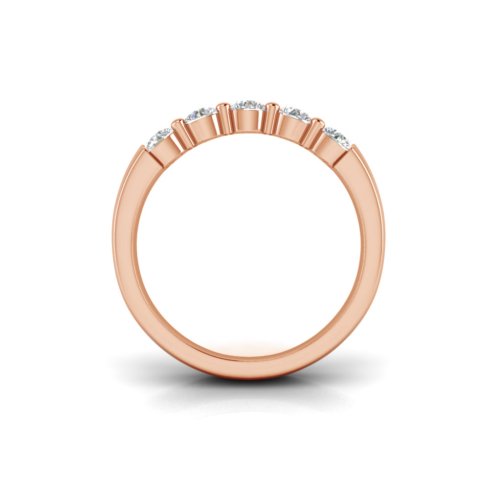 1.50 Ctw Colorless Moissanite Double Row Band