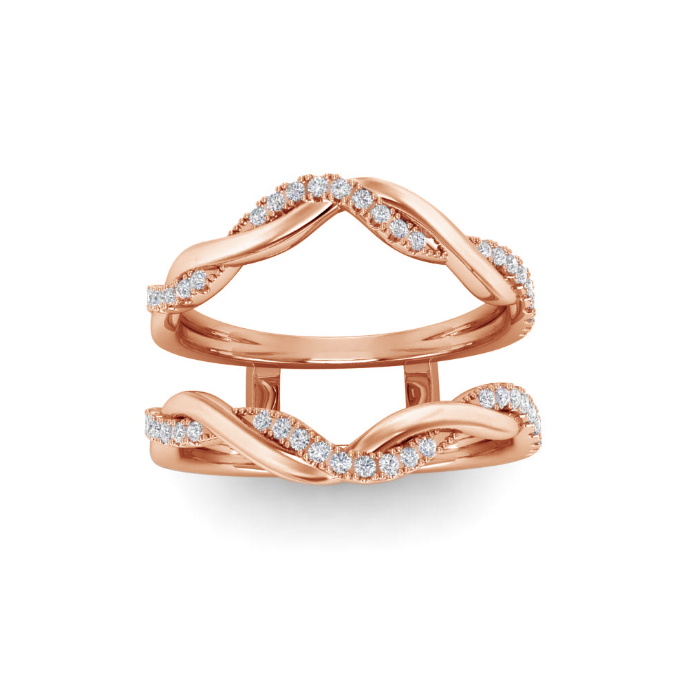 Near Colorless Lab Diamond Twist Vine Pavé Band Jacket