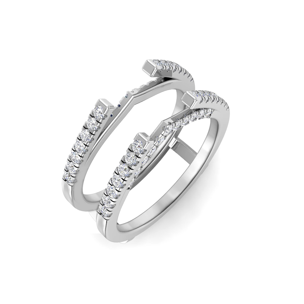 Colorless Moissanite Surprise Gala Pavé Band Jacket