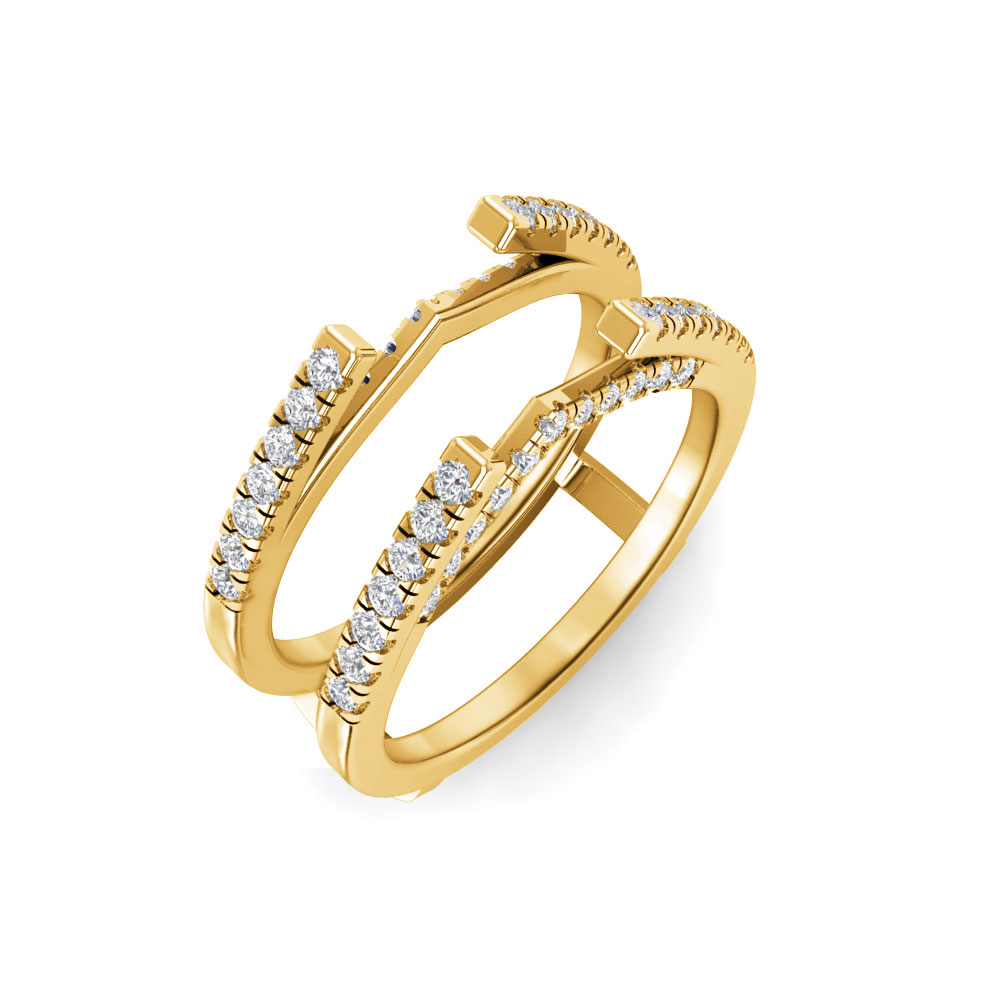 Colorless Moissanite Surprise Gala Pavé Band Jacket