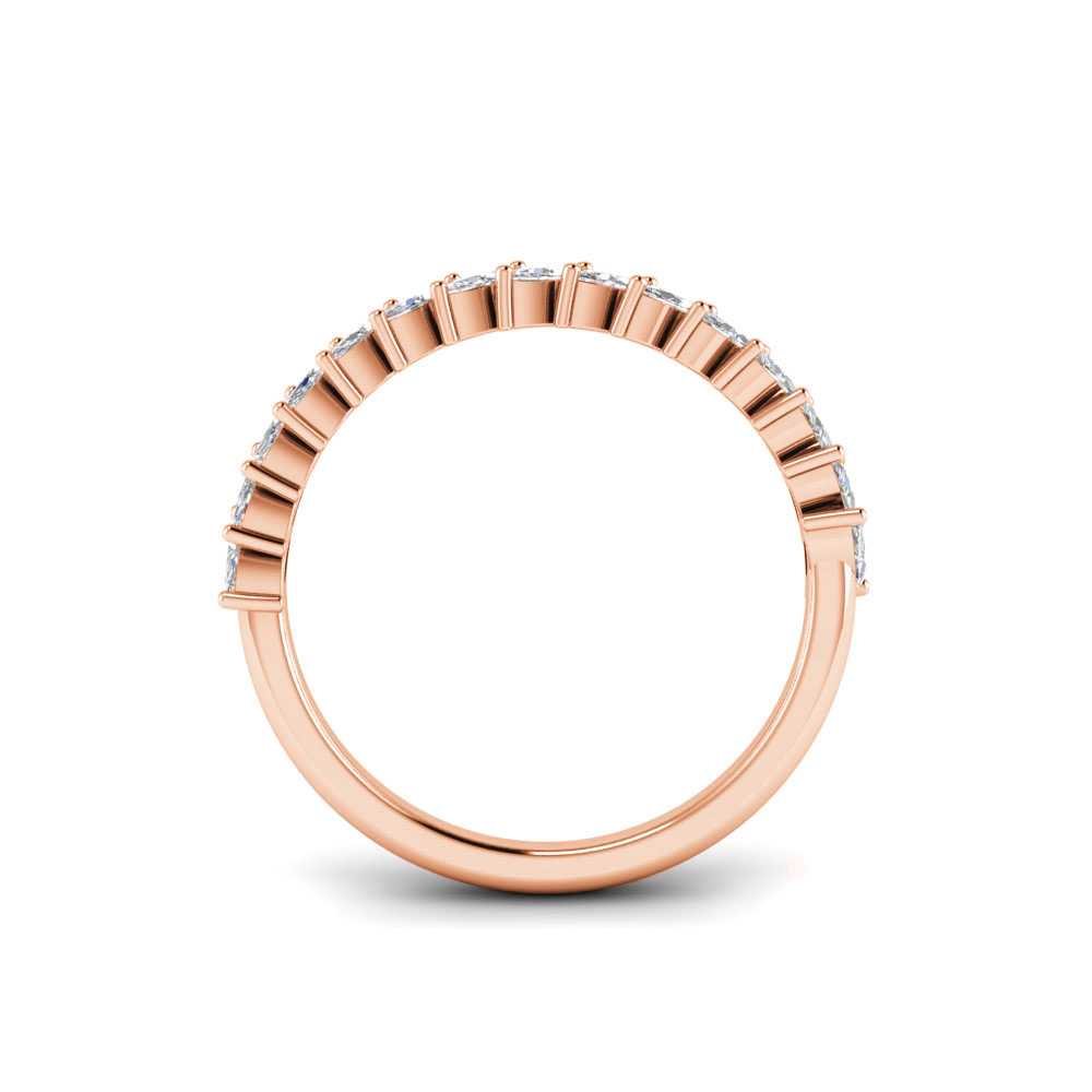 Marquise Colorless Lab Diamond Classic Wedding Band