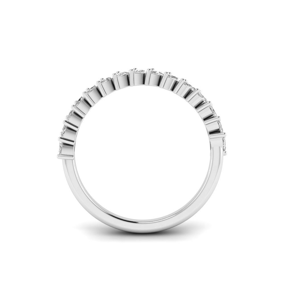 Marquise Colorless Lab Diamond Classic Wedding Band