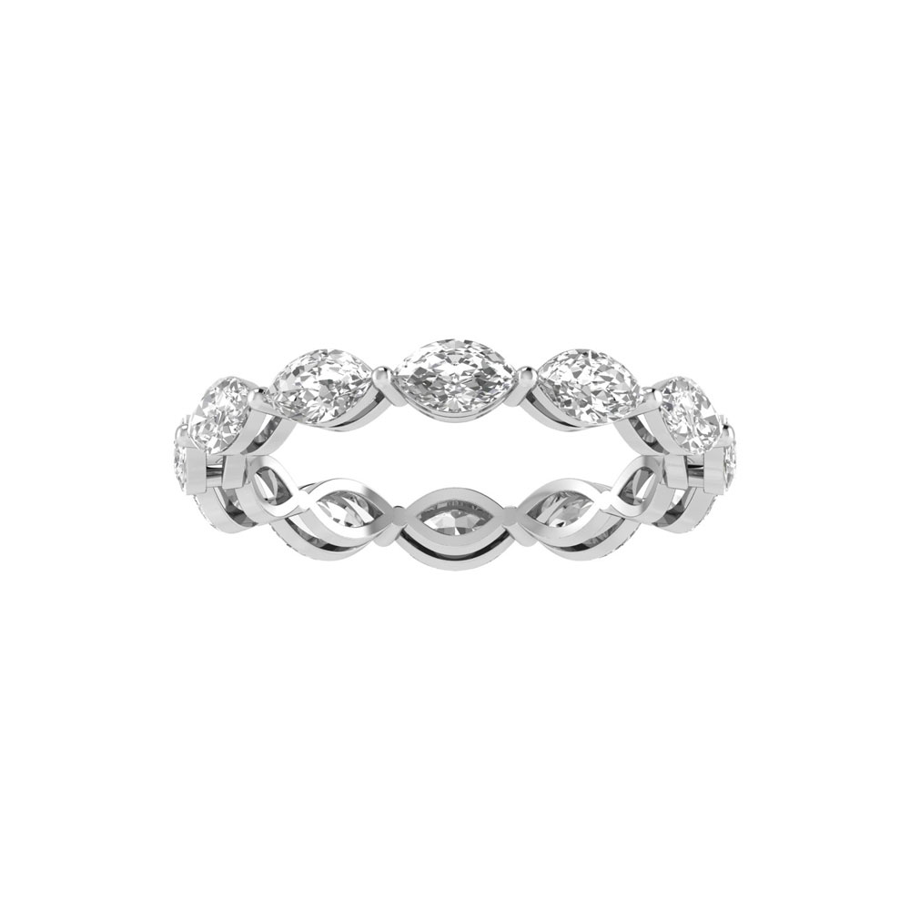 14K White Gold Eternity Band ETR949/R/7